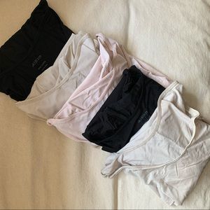 5 Airism breathable undershirts - scoop neck